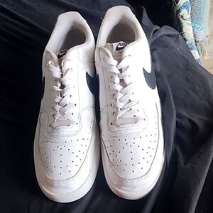 White black Nike court vision shoes size 11
